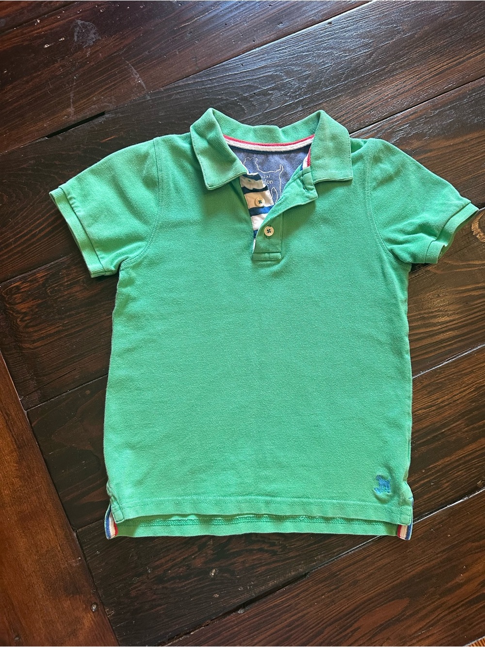 Mini Boden Bright Green Polo Shirt with Collar